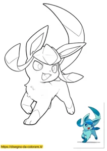 glaceon pokemon da colorare glaceon pokemon da colorare