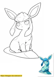 glaceon pokemon da colorare glaceon pokemon da colorare