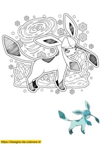glaceon pokemon da colorare glaceon pokemon da colorare