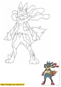 lucario pokemon da colorare lucario pokemon da colorare