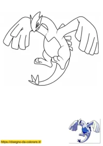 lugia pokemon da colorare lugia pokemon da colorare