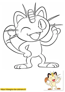 meowth pokemon da colorare meowth pokemon da colorare
