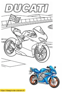 moto ducati da colorare moto ducati da colorare