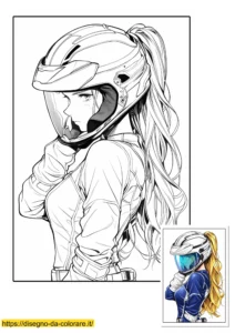 motociclista disegno motociclista disegno