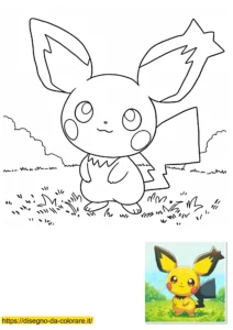 pichu da colorare pichu da colorare