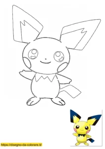 pichu da colorare pichu da colorare