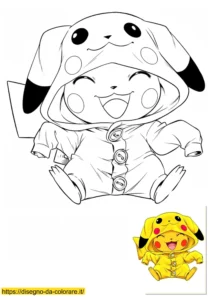 pikachu kawaii da colorare pikachu kawaii da colorare