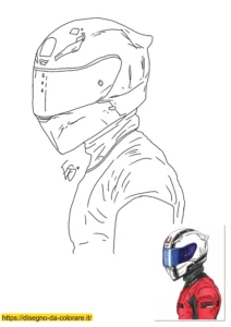 pilota da colorare