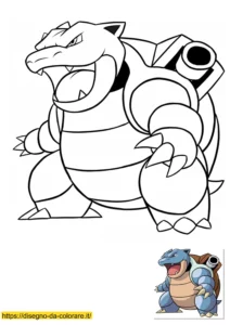 tortank pokemon da colorare tortank pokemon da colorare