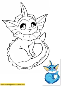 vaporeaon pokemon da colorare vaporeaon pokemon da colorare