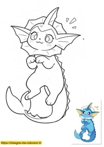 vaporeaon pokemon da colorare vaporeaon pokemon da colorare
