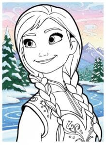 anna frozen da colorare anna frozen da colorare