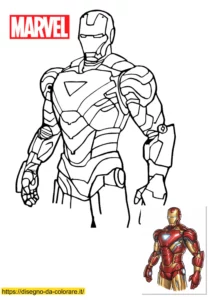 avengers da colorare : disegno di iron man avengers da colorare : disegno di iron man