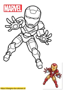 avengers da colorare per bambini : disegno iron man avengers da colorare per bambini : disegno iron man