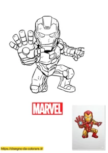avengers da colorare per bambini avengers da colorare per bambini : disegno di iron man