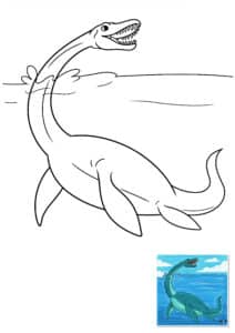 dinosauri marini da colorare dinosauri marini da colorare