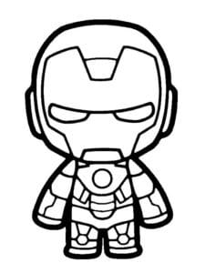 iron man da colorare facile